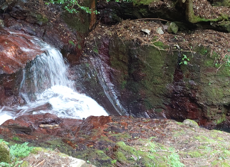 赤滝 Akataki waterfall near Guest House Kurotaki Yoshino