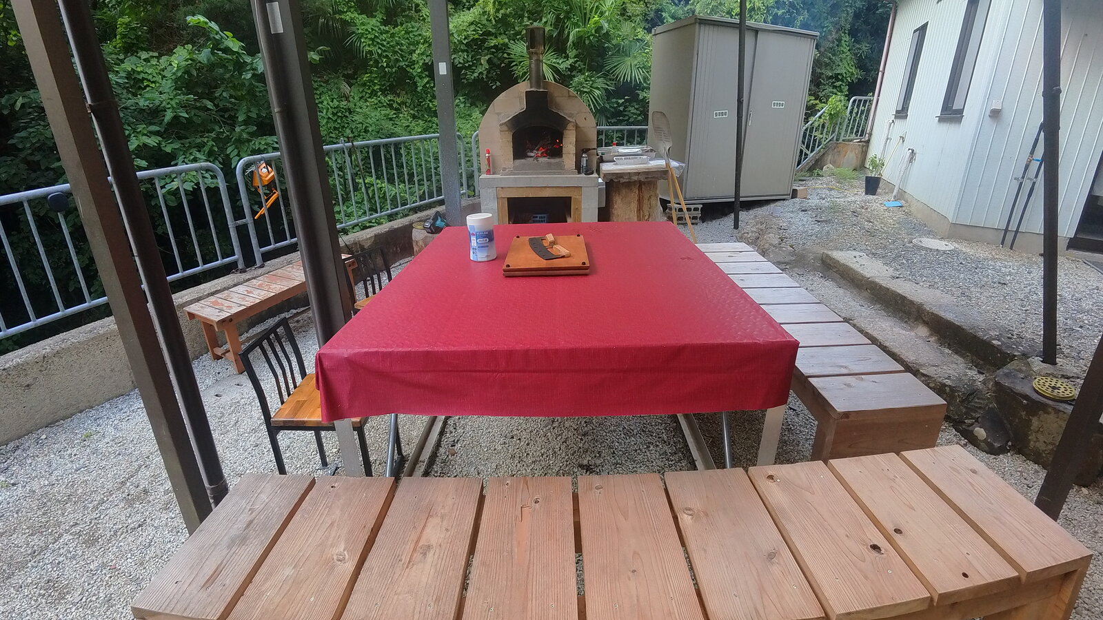 BBQ corner at Guest House Kurotaki