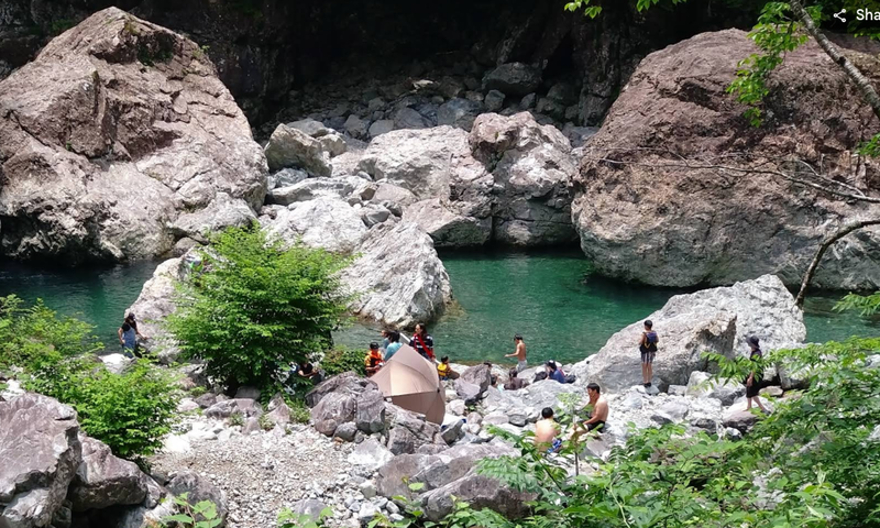 みたらい渓谷 — Mitarai Keikoku gorge near Kurotaki Yoshino Nara