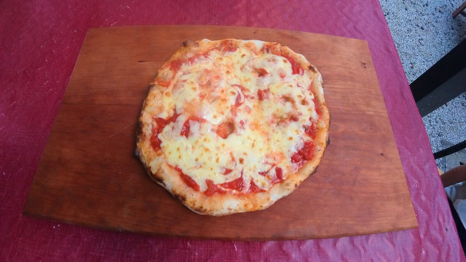 Pizza made at Guest House Kurotaki